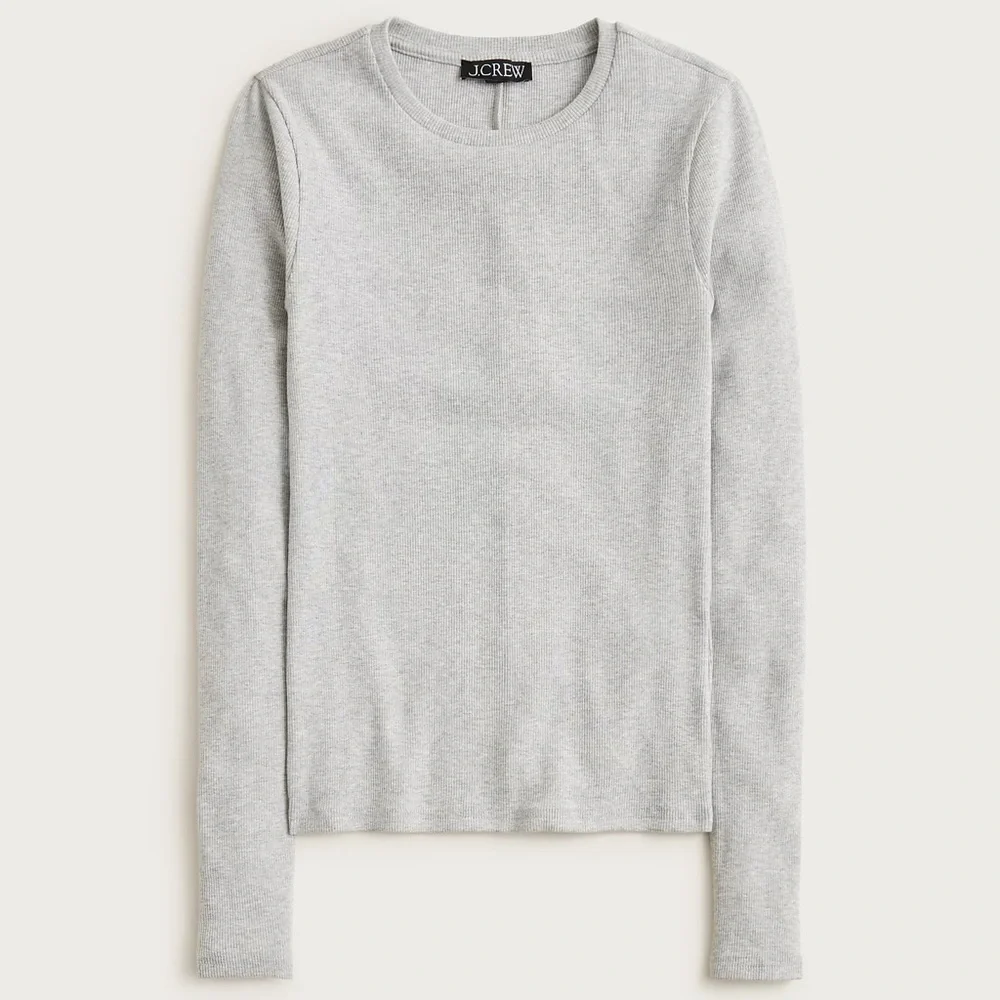 J.Crew Perfect rib long-sleeve T-shirt - size M - NWT - Picture 3 of 5